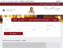 Tablet Screenshot of caminhoimoveis.com.br
